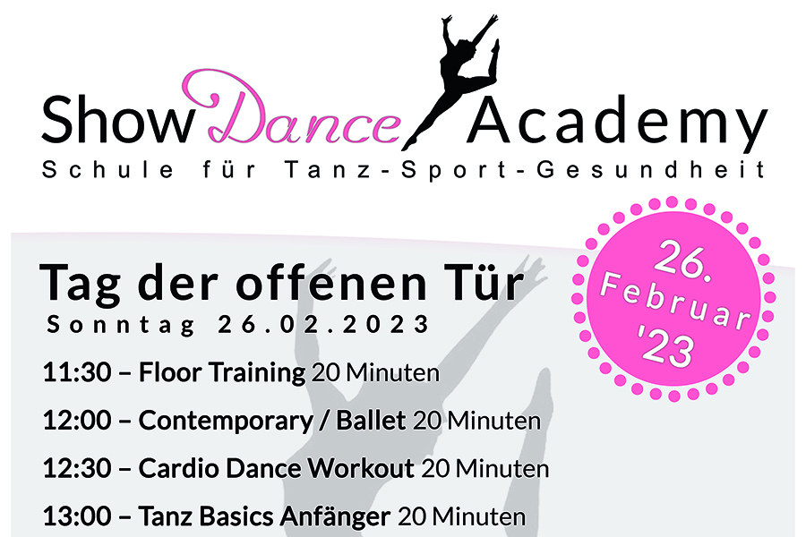 Show Dance Academy Tag der offenen Tür Februar 2023_