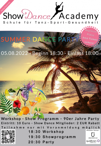 Plakat Show Dance Academy Summer Party 07-2022 DINA6